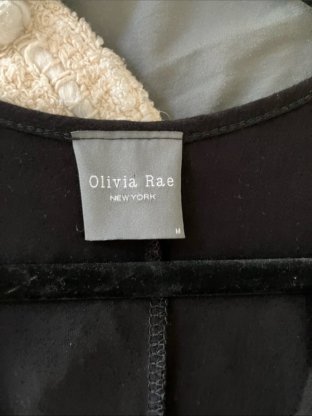 Olivia Rae Taupe Drape Front Maxi Dress with Black Skirt - Picture 3 of 5